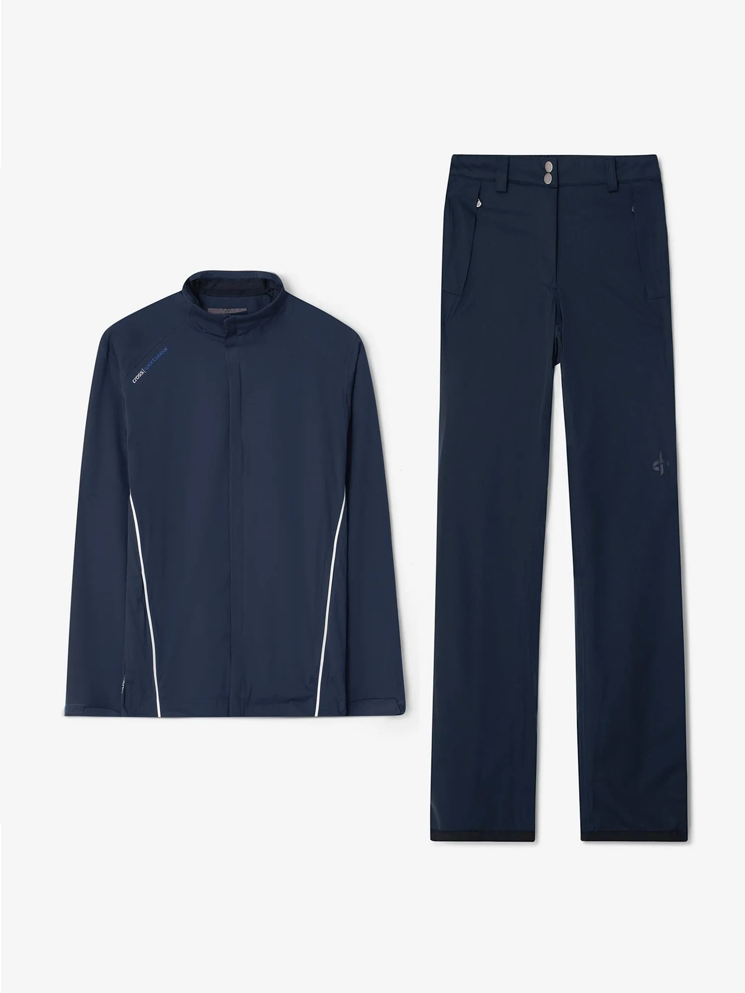 M Pro Rain Jacket Pants Navy Bundle