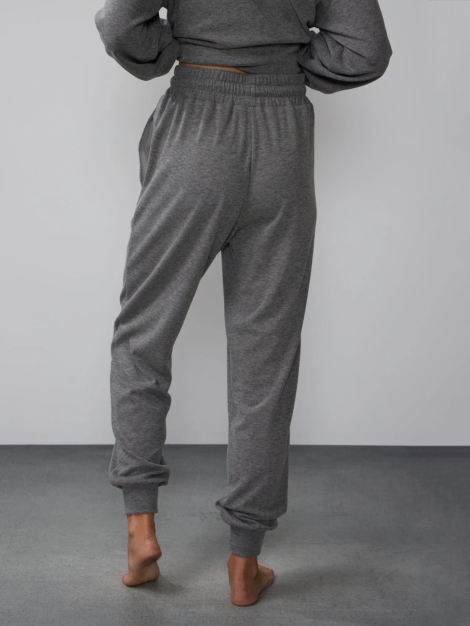 Mid Rise Brushed Hacci Jogger