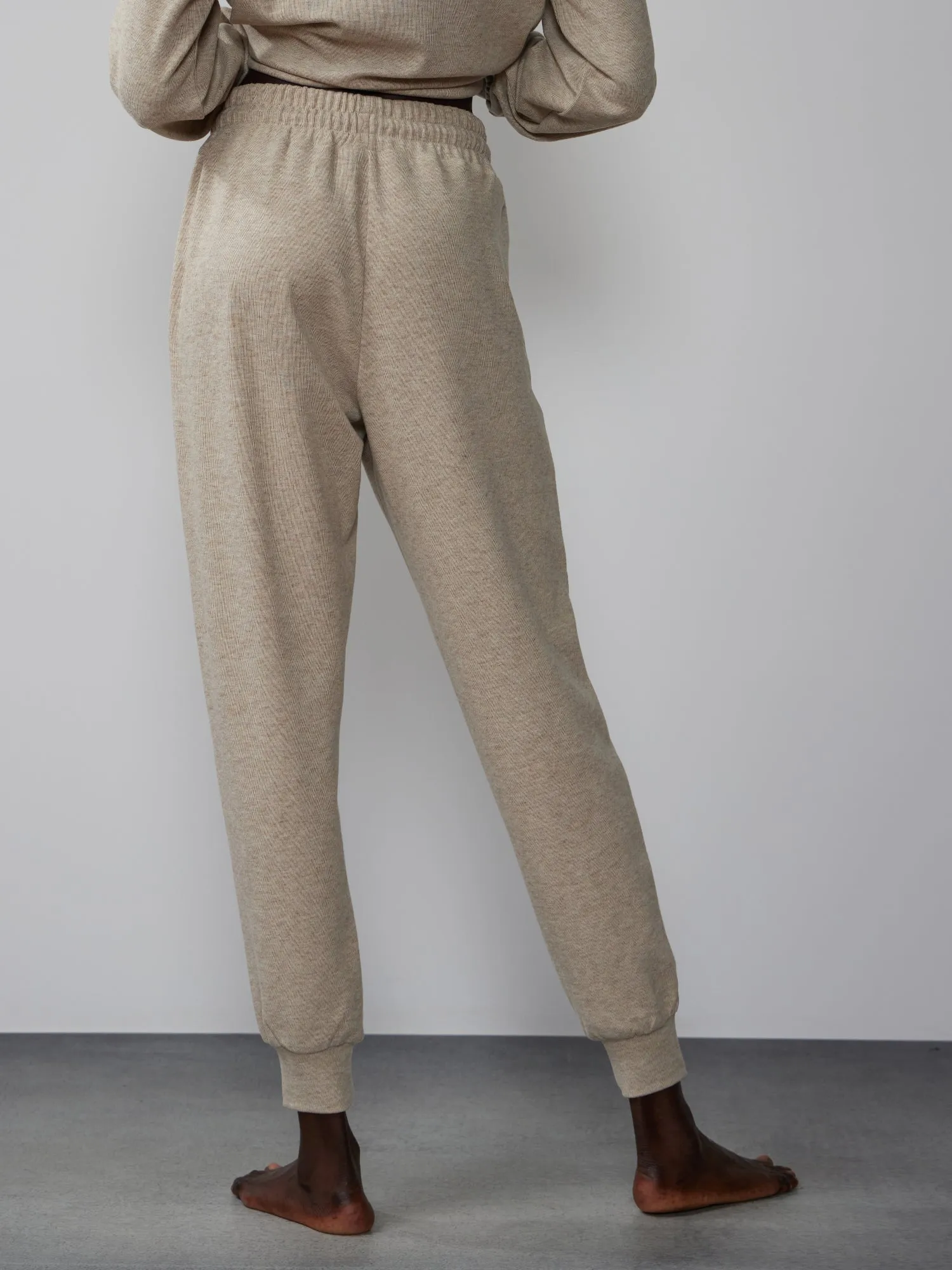 Mid Rise Brushed Hacci Jogger