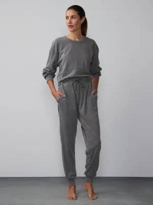 Mid Rise Brushed Hacci Jogger