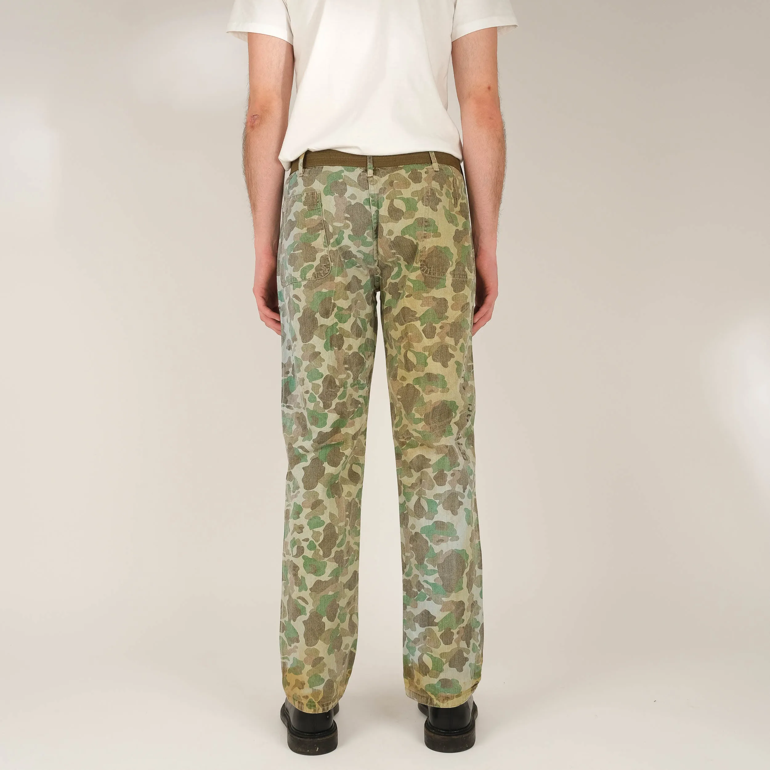 MODIFIED USMC P44 FROGSKIN REVERSIBLE HBT CAMO PANTS