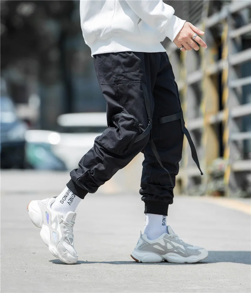 Multi Pocket Harem Pants Men's Casual Pants