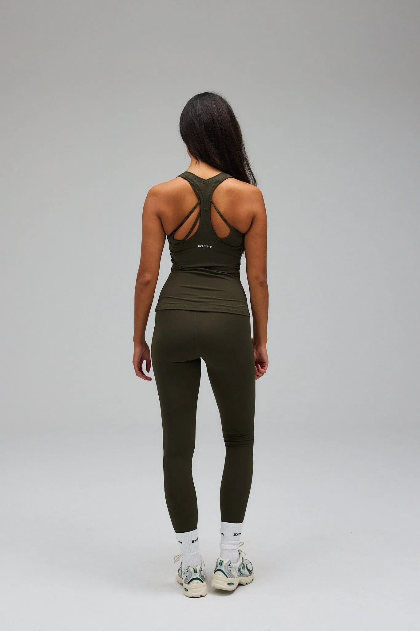 Neaty Racer Tank Top - Forest Green