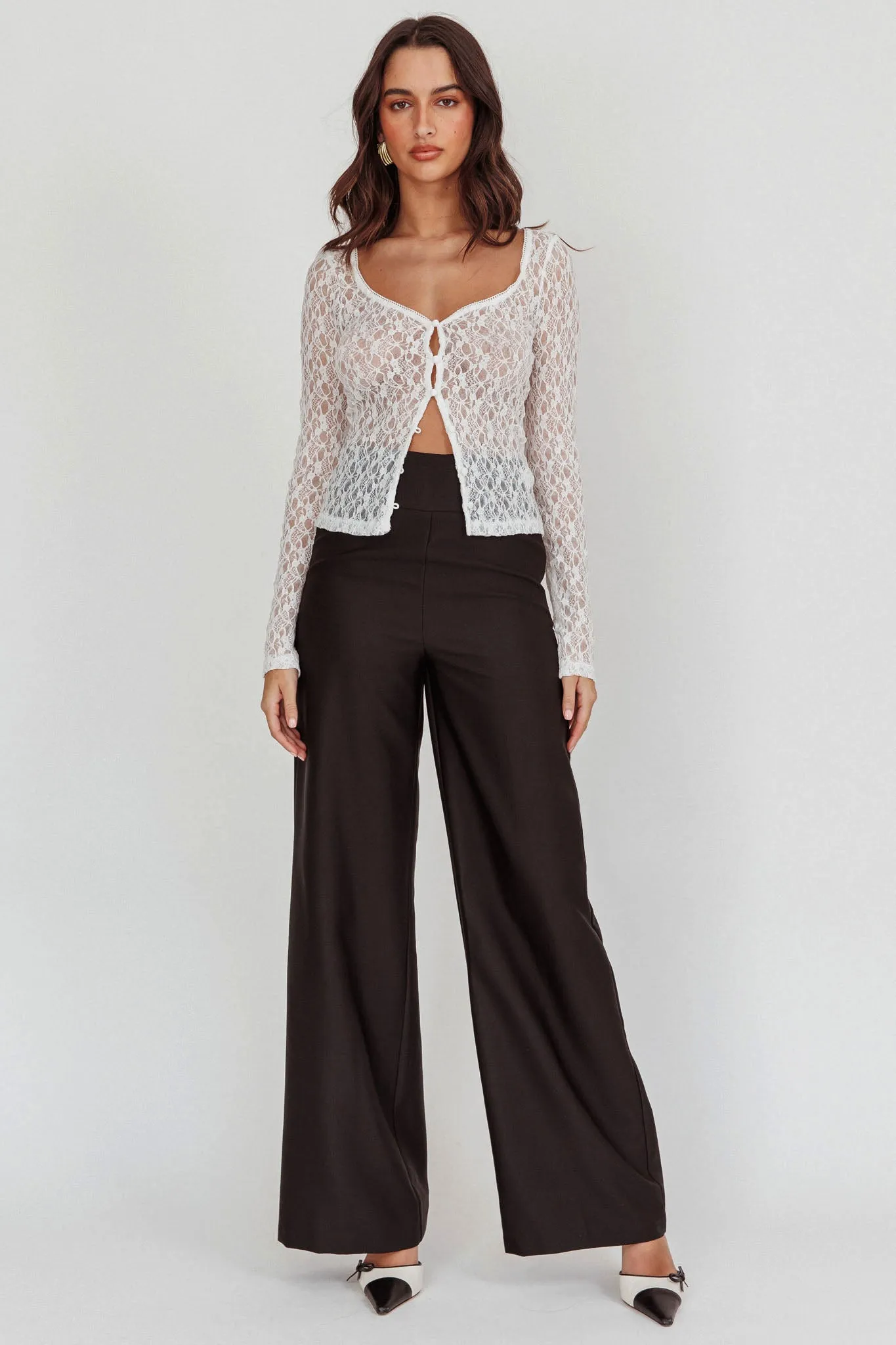 Nights Dream Wide Leg Pants Black