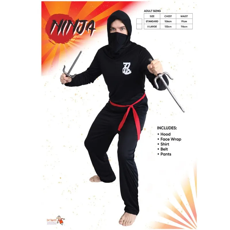 Ninja Adult Costume - Dr Toms