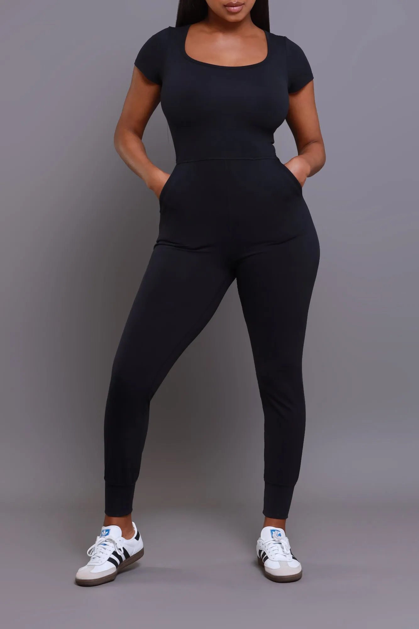 No Gravity NUW Activewear Jumpsuit - Black