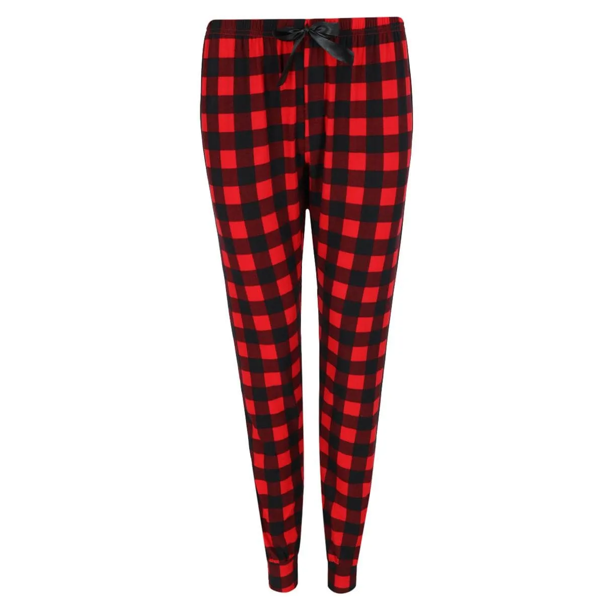 Not a Morning Person Women's Buffalo Check Long Sleeve Pajama Set