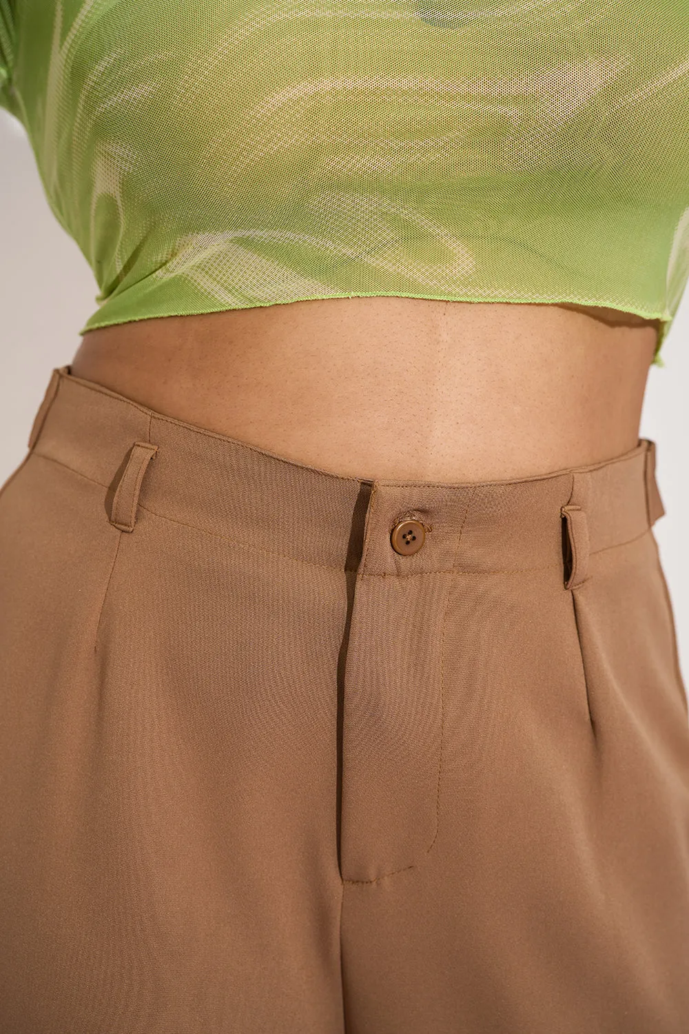 Nutmeg Curve Adjustable Korean Pants