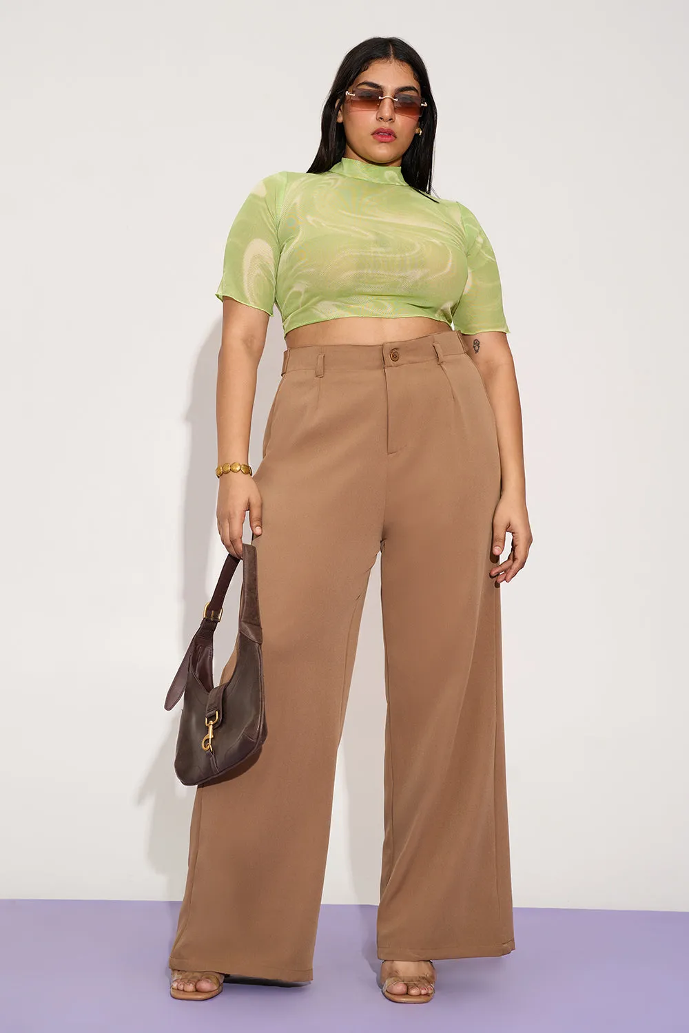 Nutmeg Curve Adjustable Korean Pants