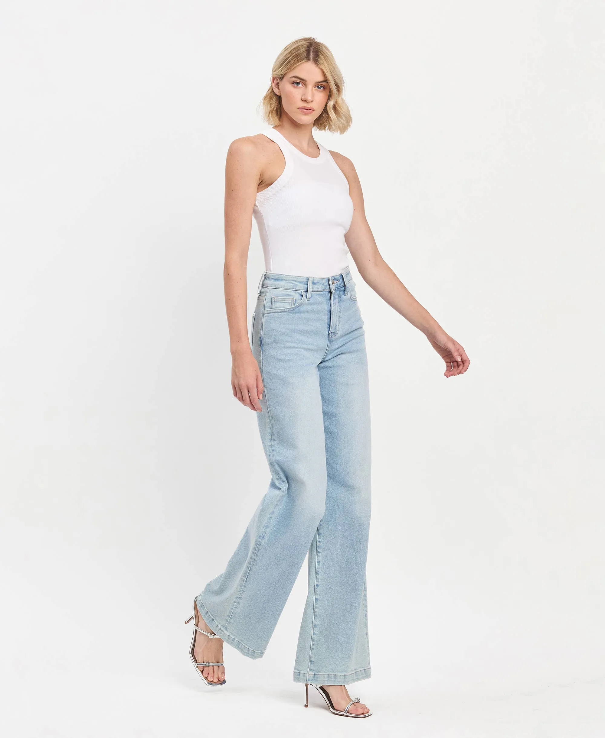 OLIVIA HIGH RISE WIDE LEG JEANS