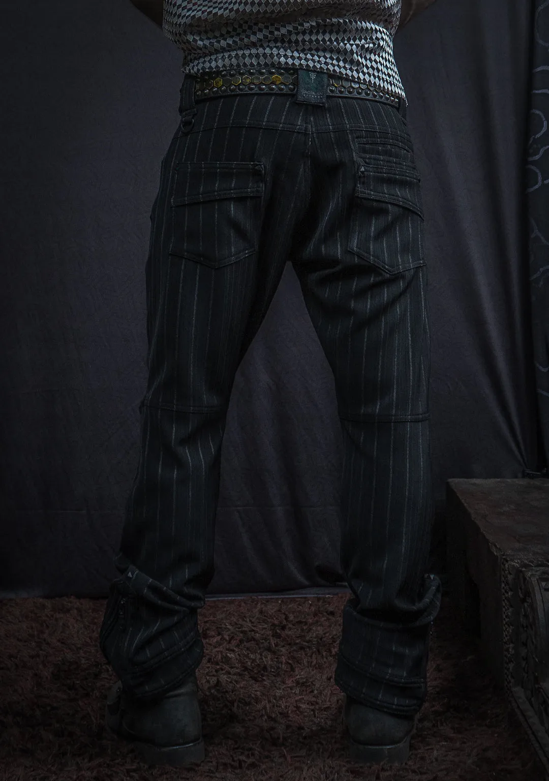 Pants Men / Twill Stretchy - Stretchy BLACK PIMP