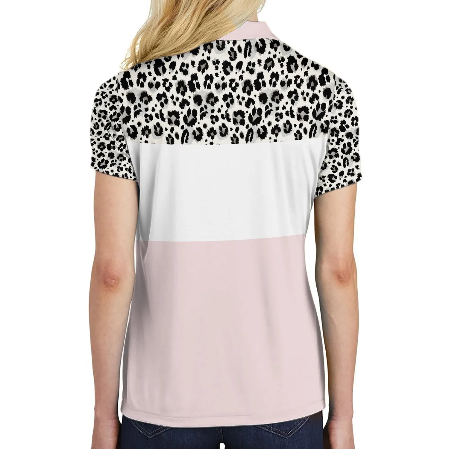 Plan For Bowling Short Sleeve Women Polo Shirt, Leopard Pattern Polo Shirt For Ladies, Best Bowling Gift For Female Coolspod