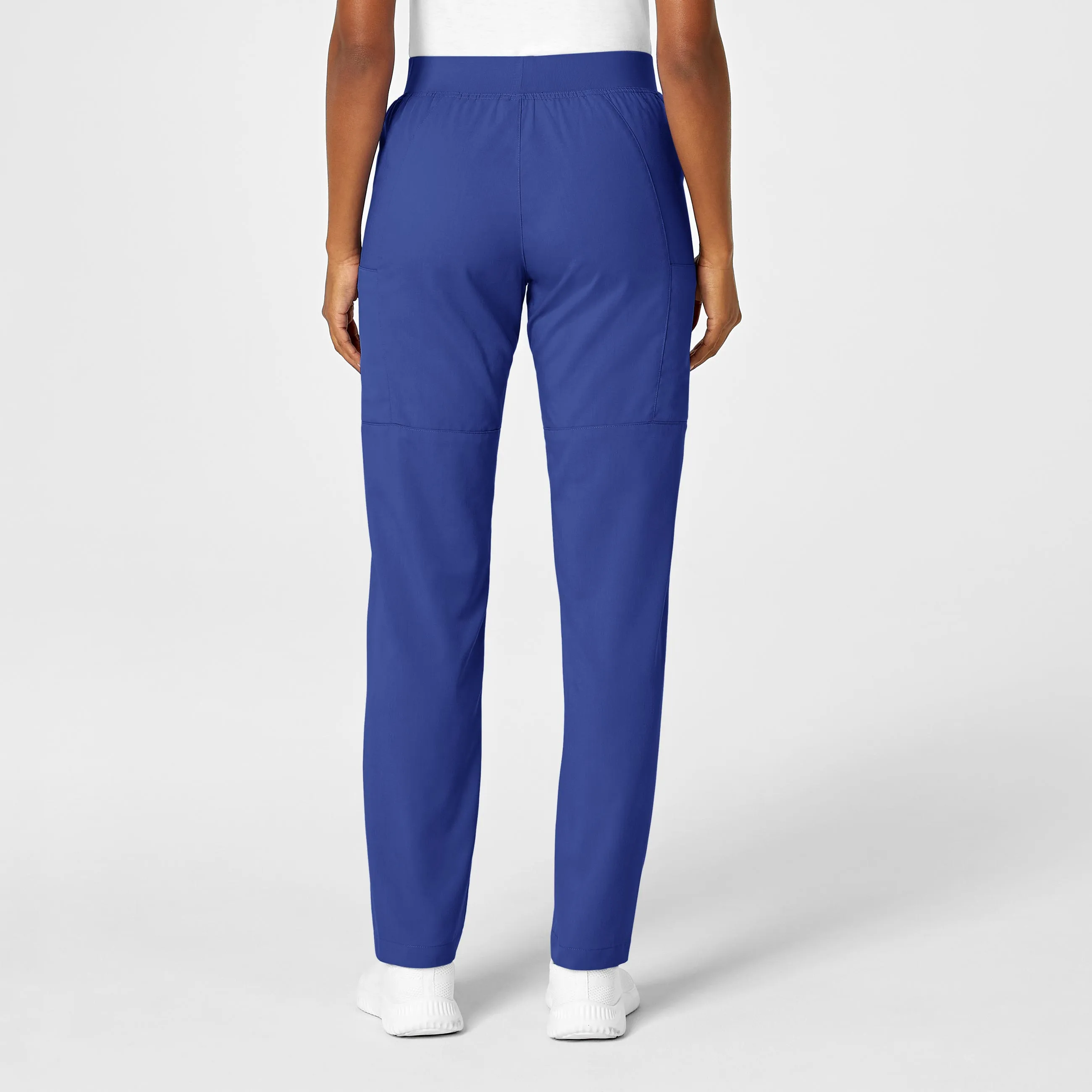 PRO Women's Knit Waist Cargo Scrub Pant - Galaxy Blue