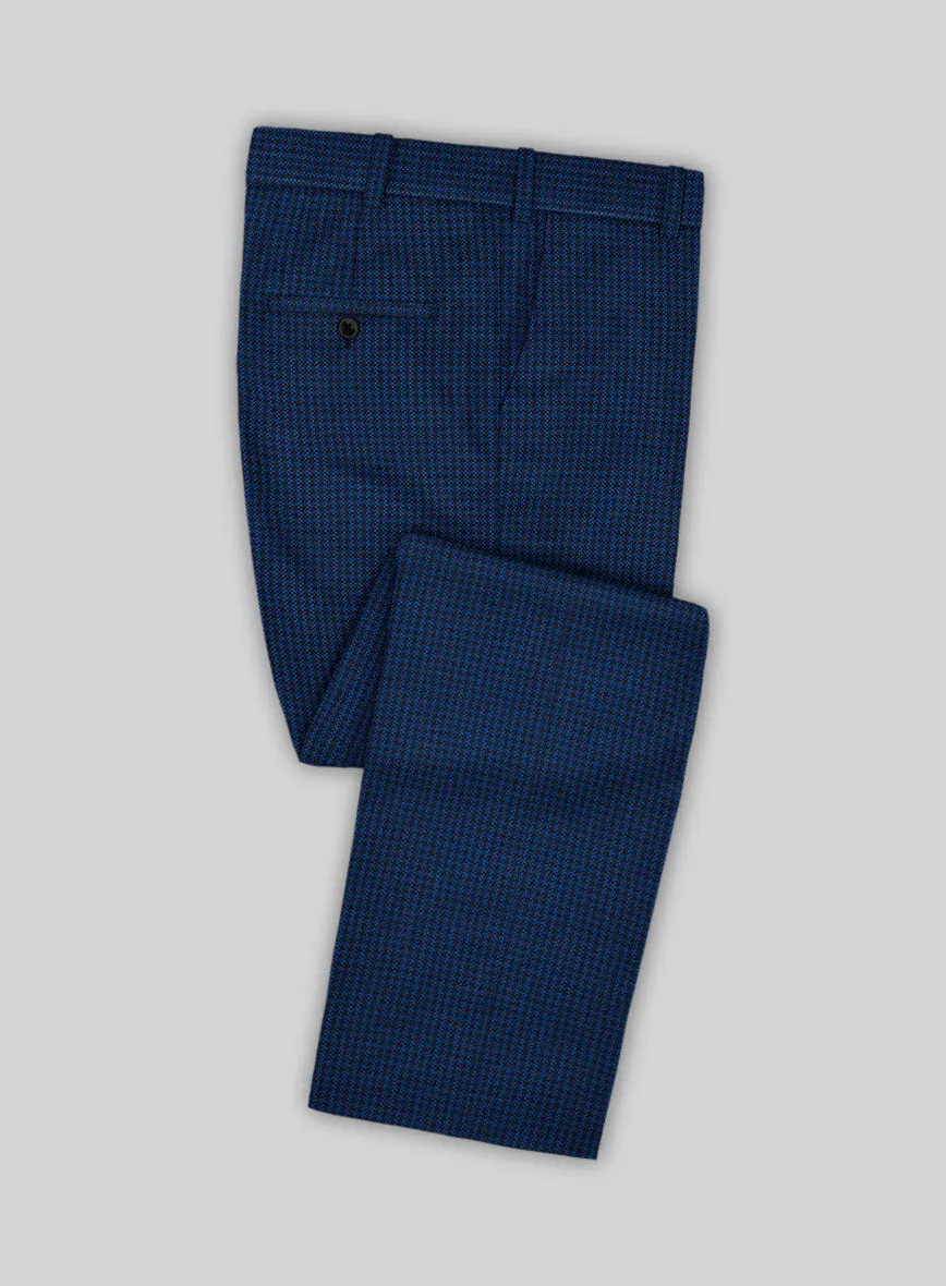 Reda Ocean Blue Wool Pants