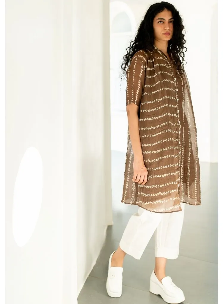 Rosewood Bandhej Tunic Set