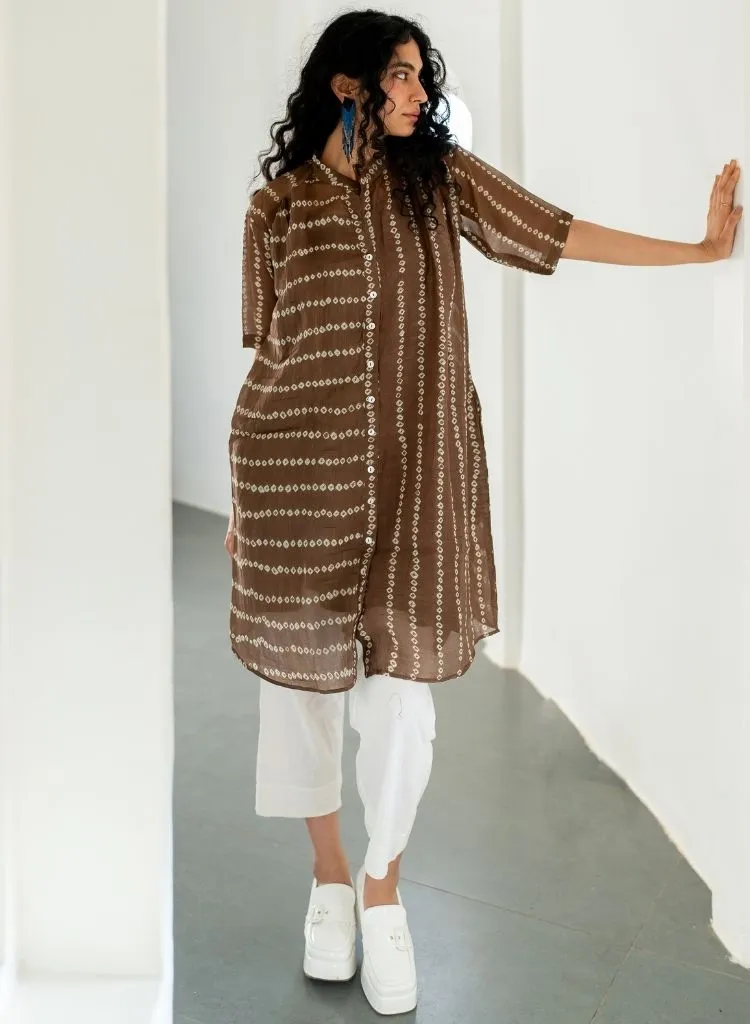 Rosewood Bandhej Tunic Set