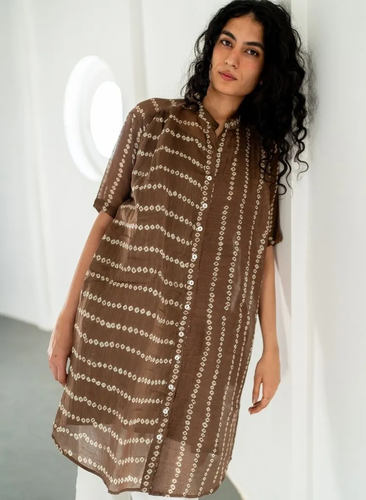 Rosewood Bandhej Tunic Set