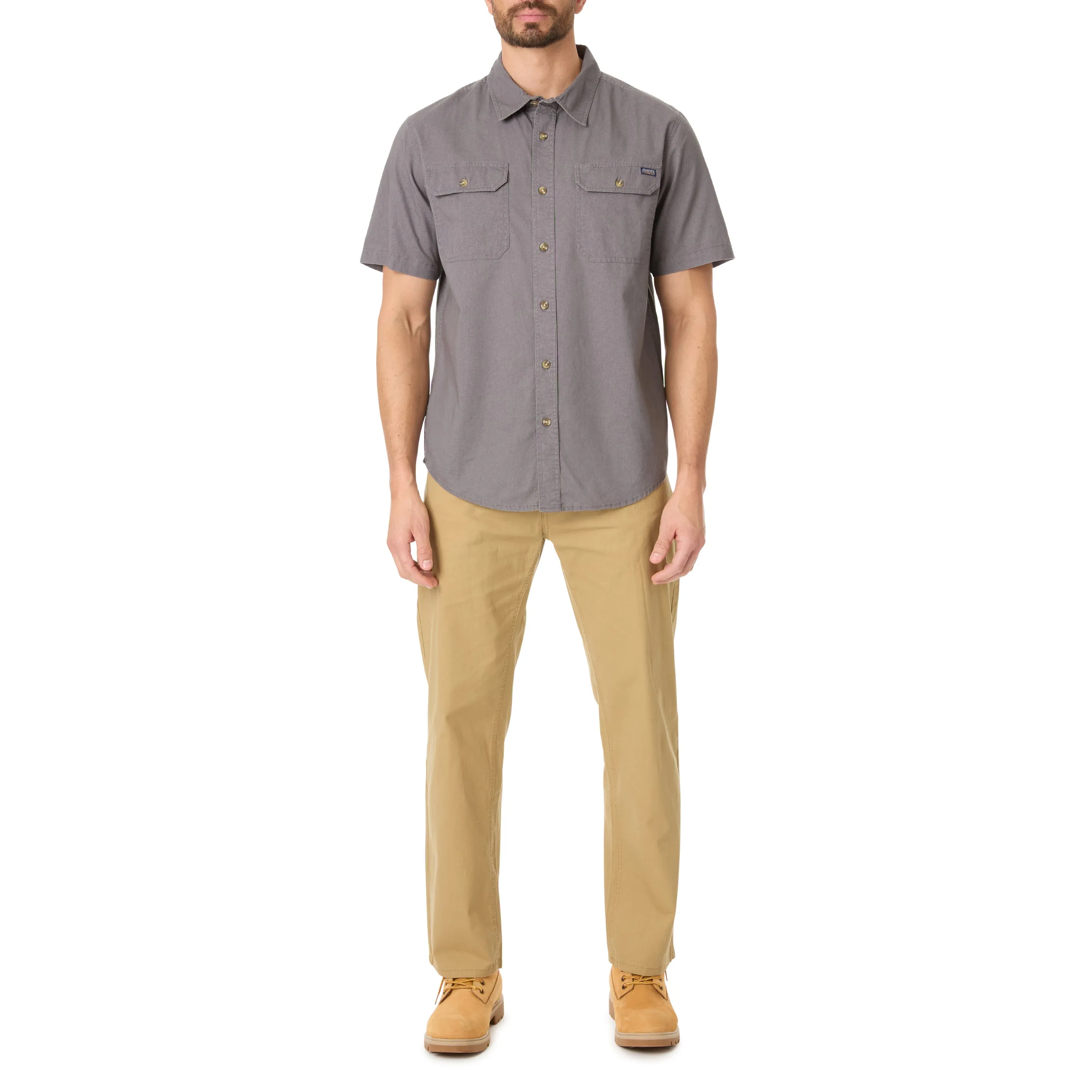 SANDWASHED SHORT SLEEVE WORK SHIRT