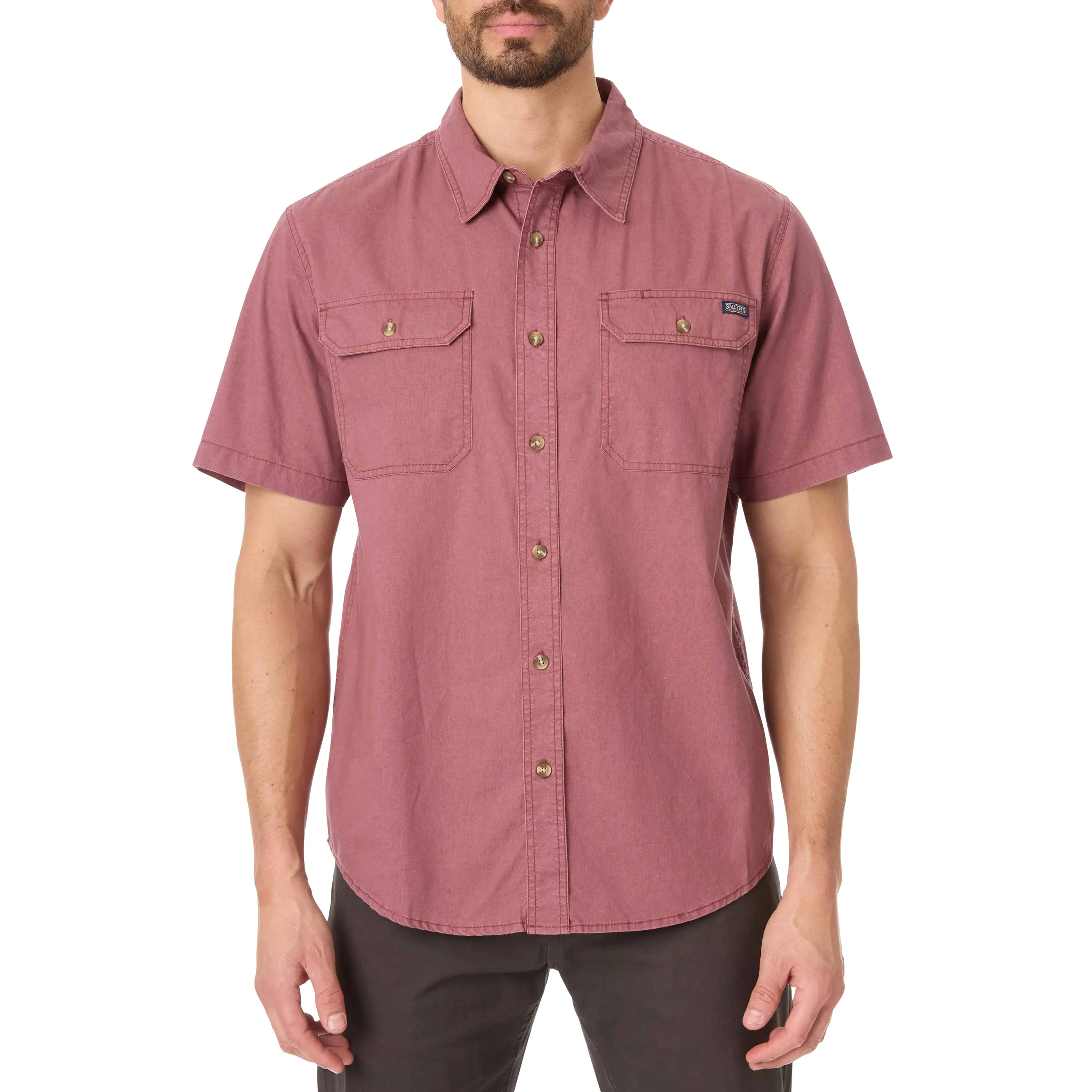 SANDWASHED SHORT SLEEVE WORK SHIRT