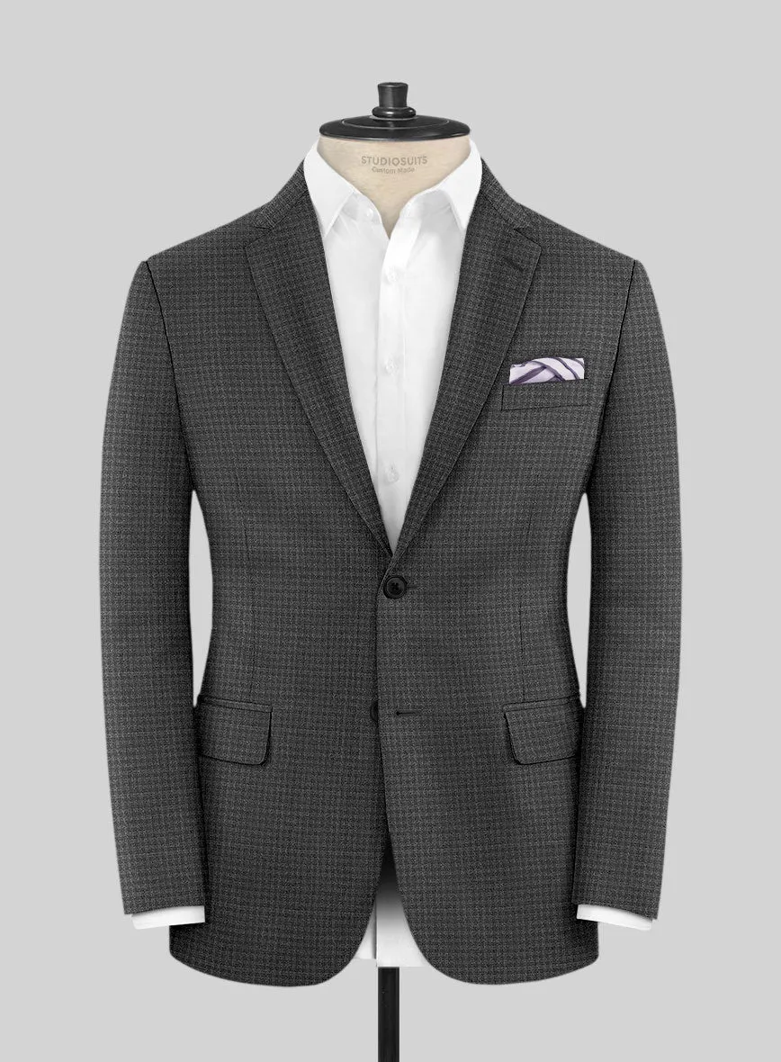 Scabal Guroa Black Wool Suit