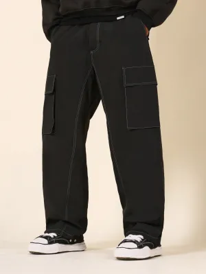 Skater Fit Contrast Stitch Pant