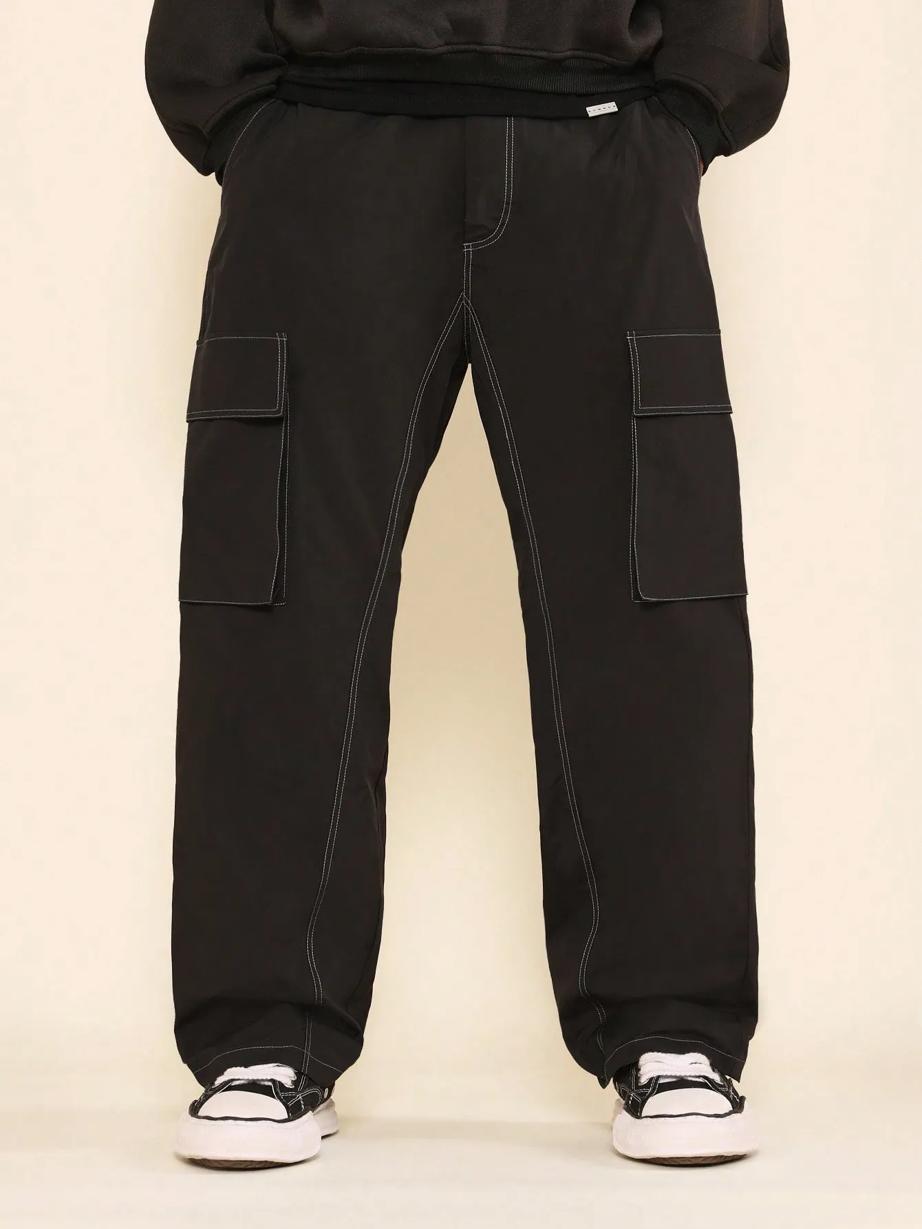 Skater Fit Contrast Stitch Pant