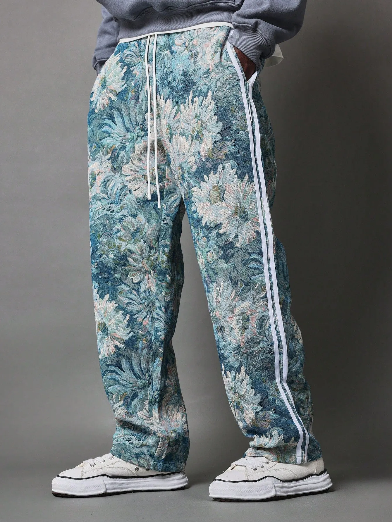 Skater Fit Stripe Tapestry Jacquard Pant