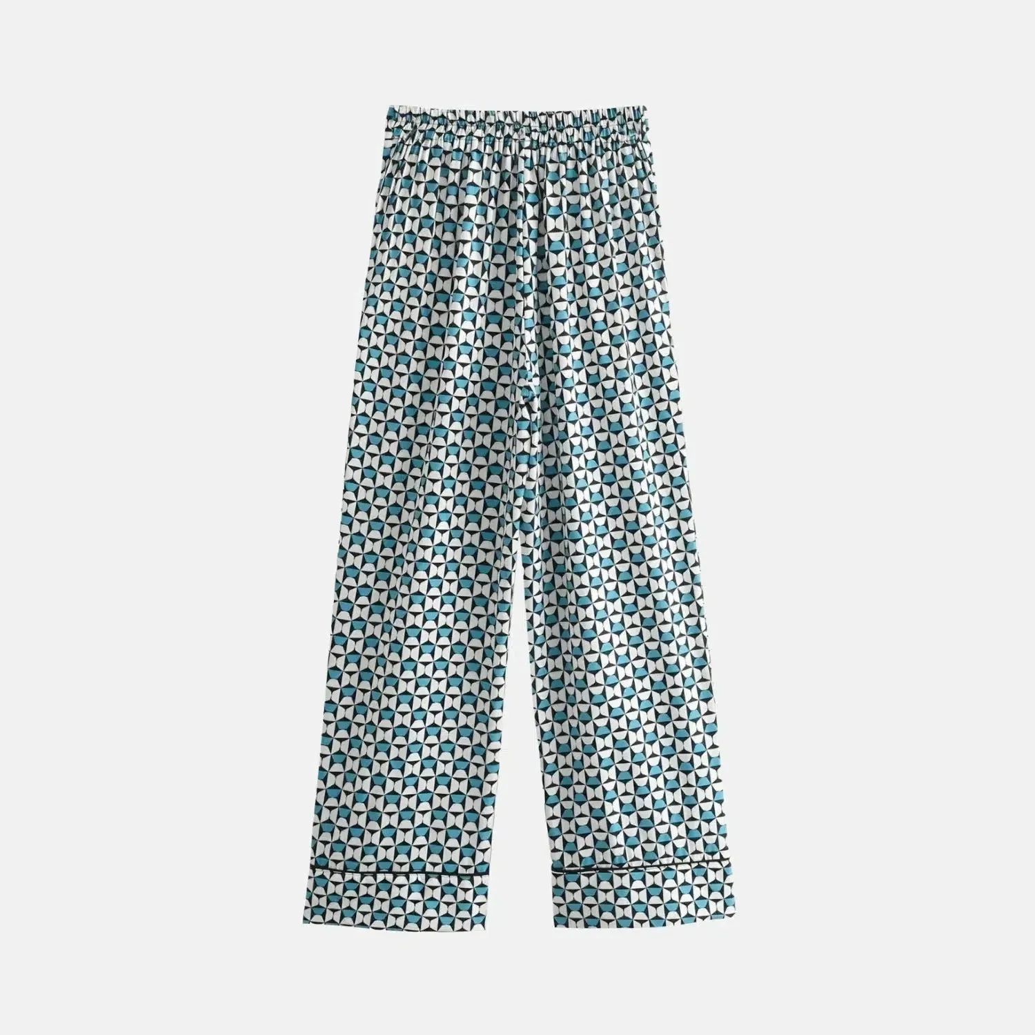 Soreya – Geometric print – Wide-leg pants