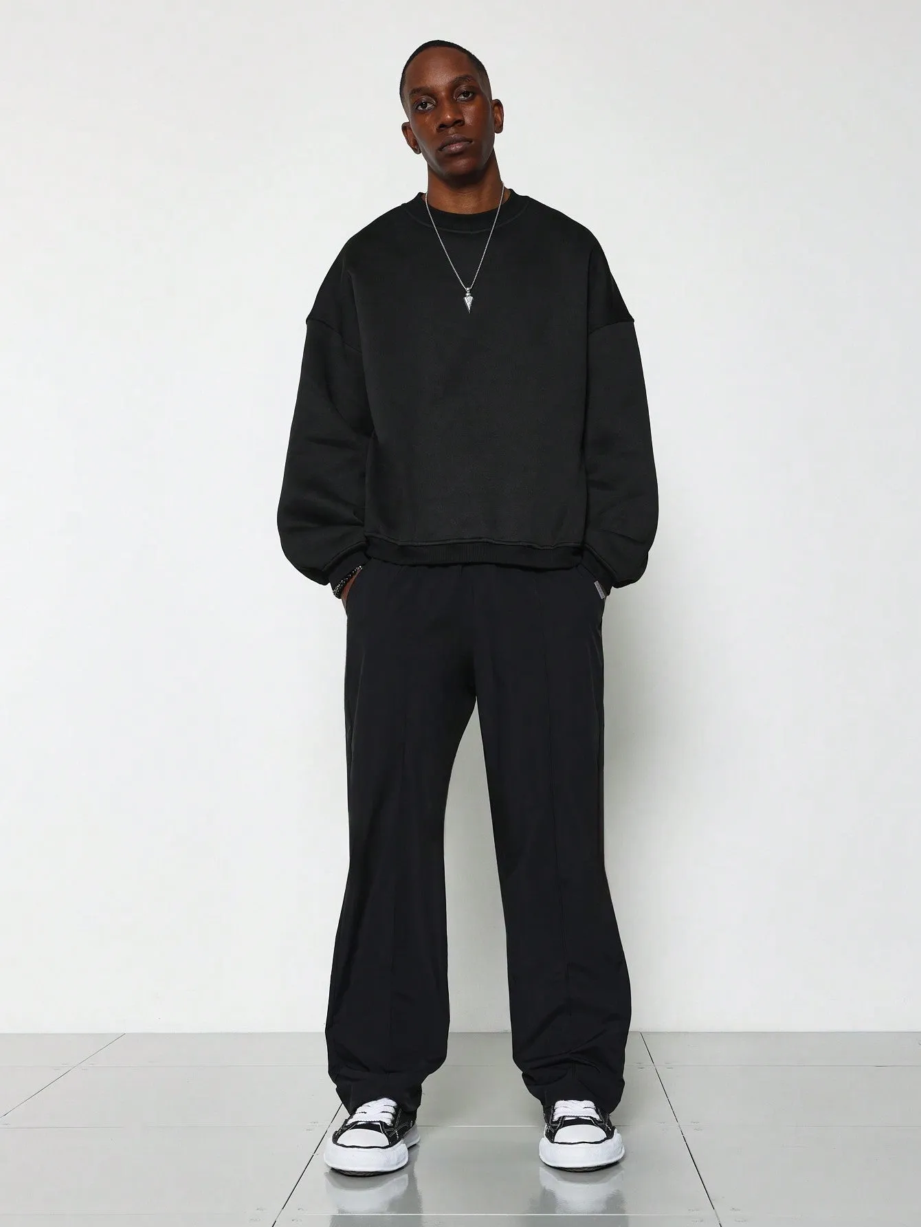 Straight Fit Pull On Nylon Pant