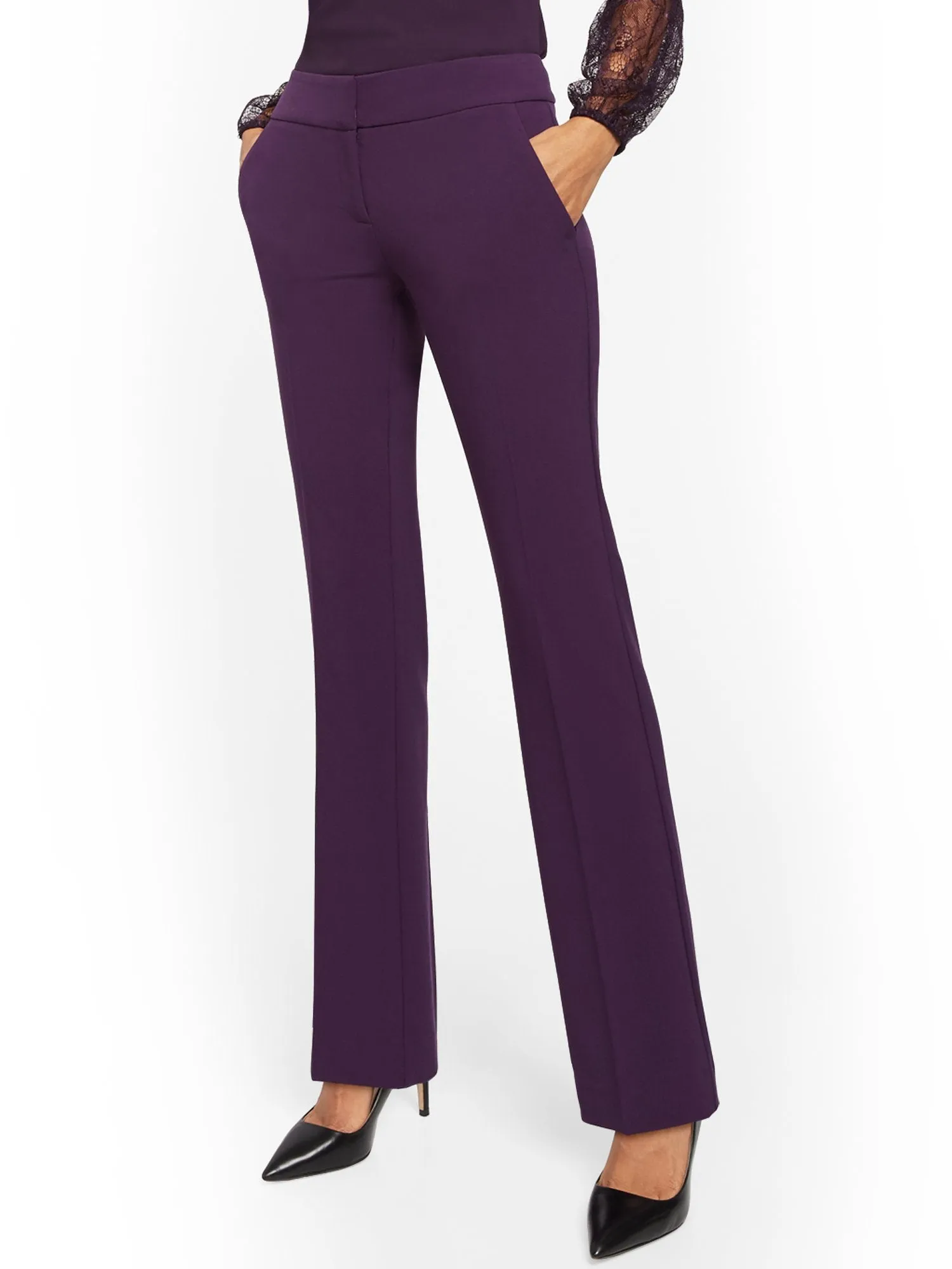 Straight-Leg Pant - Signature Fit - Double Stretch - 7th Avenue