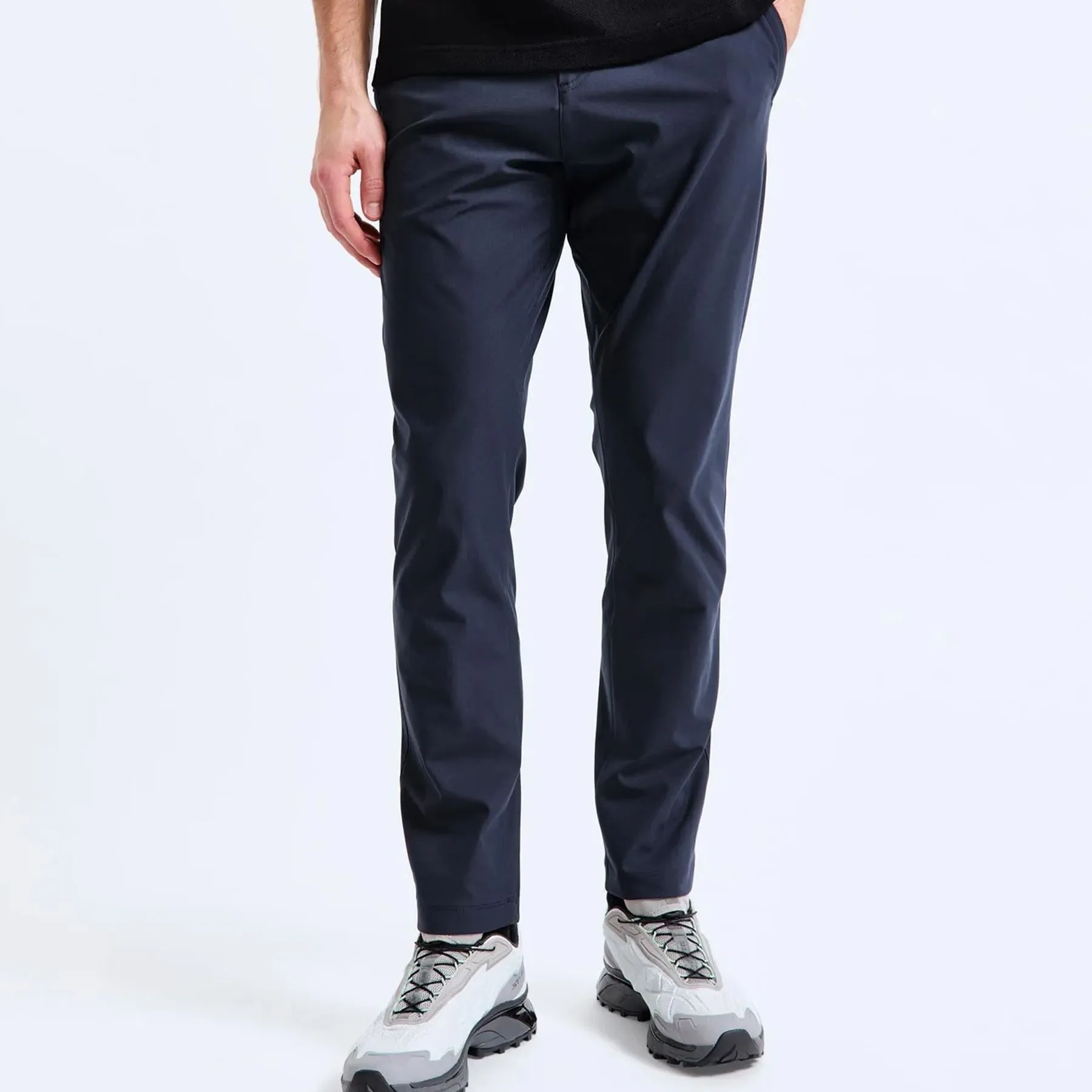 Stretch Wrap Knit Coachs Pants Navy - AW24