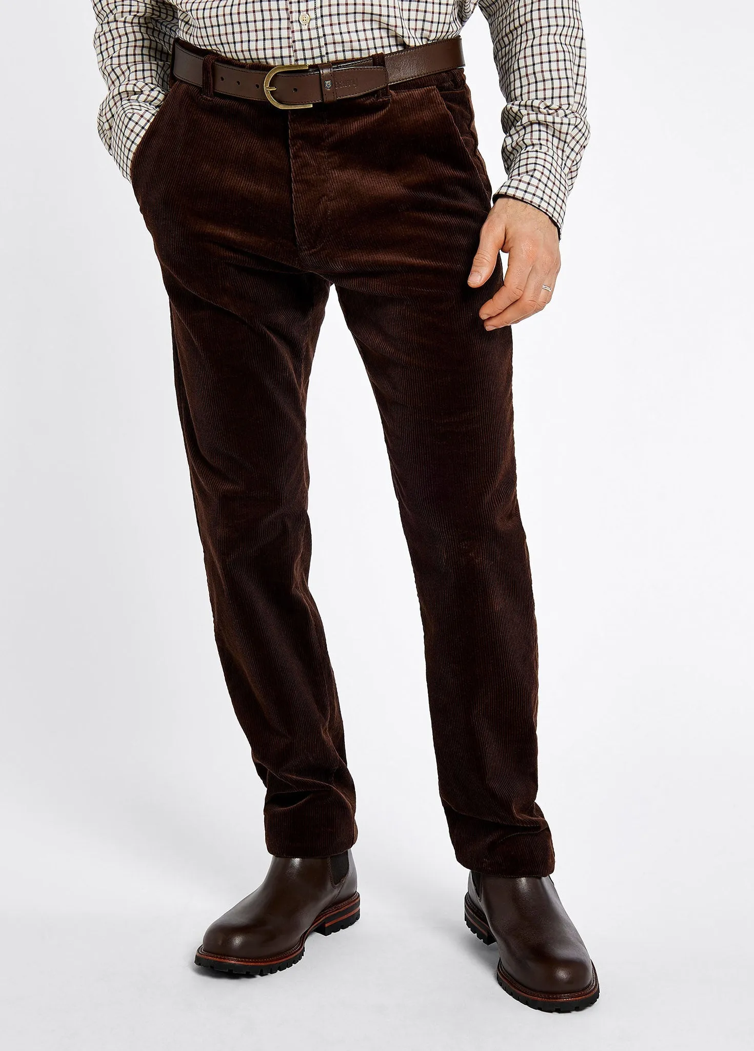 Stride Men's Corduroy Trousers 34in inseam - Brown