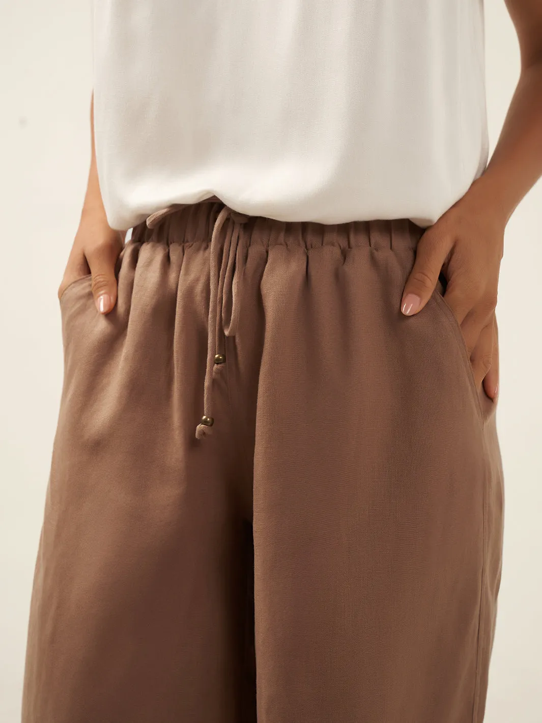 Sundara Linen Pants Desert Sand