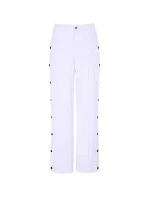 SVG Golf Classic Pure White High Waist Wide Leg Pants