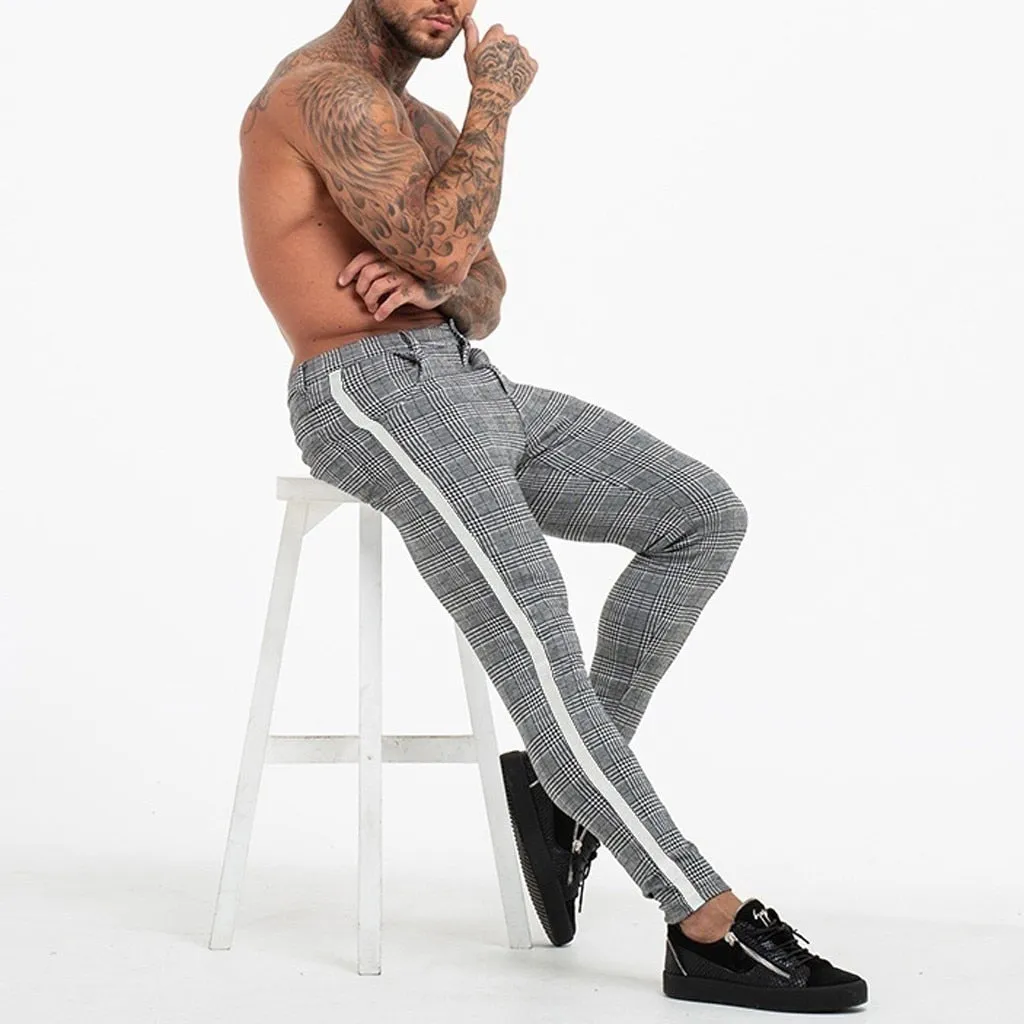 Sweatpants Men Sports Casual Print Bodybuilding Flexible Waist Long Pants