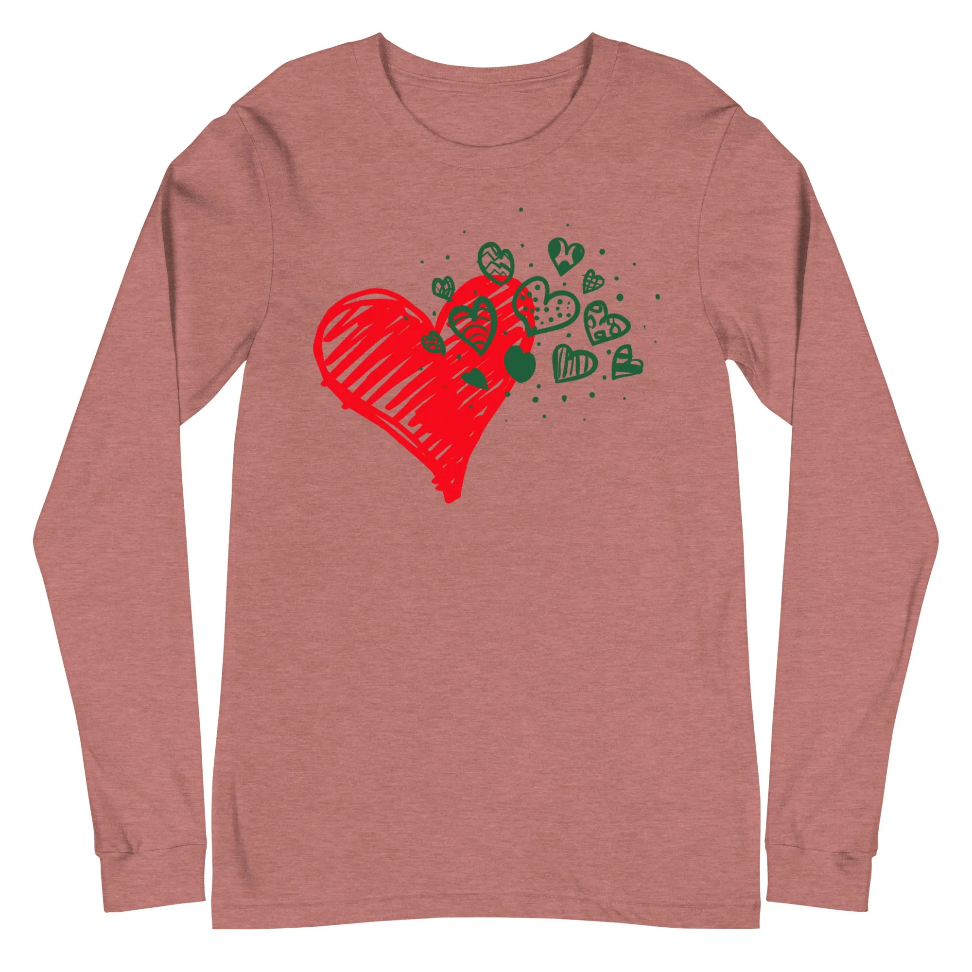 Sweetheart Hearts Unisex Long Sleeve Tee