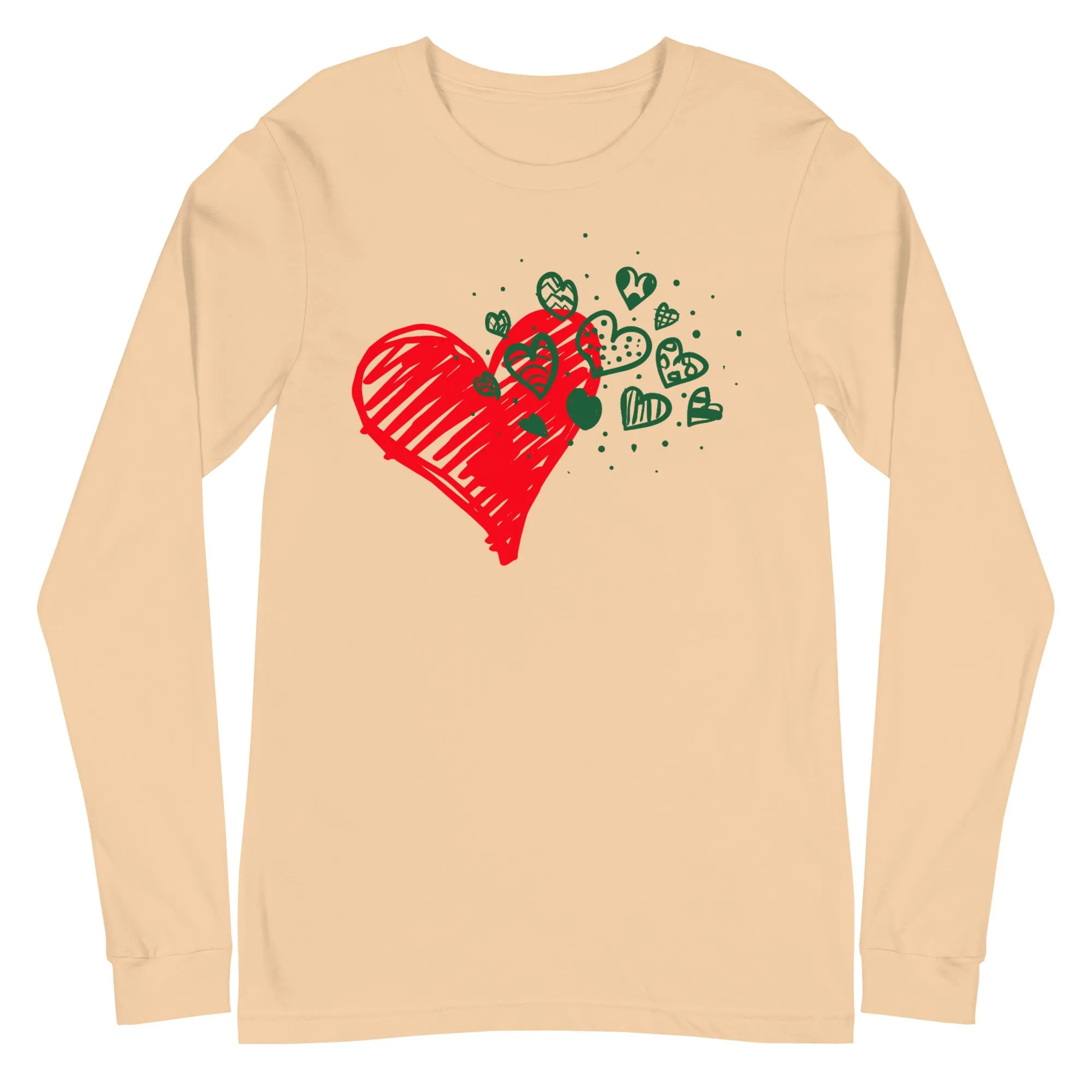 Sweetheart Hearts Unisex Long Sleeve Tee