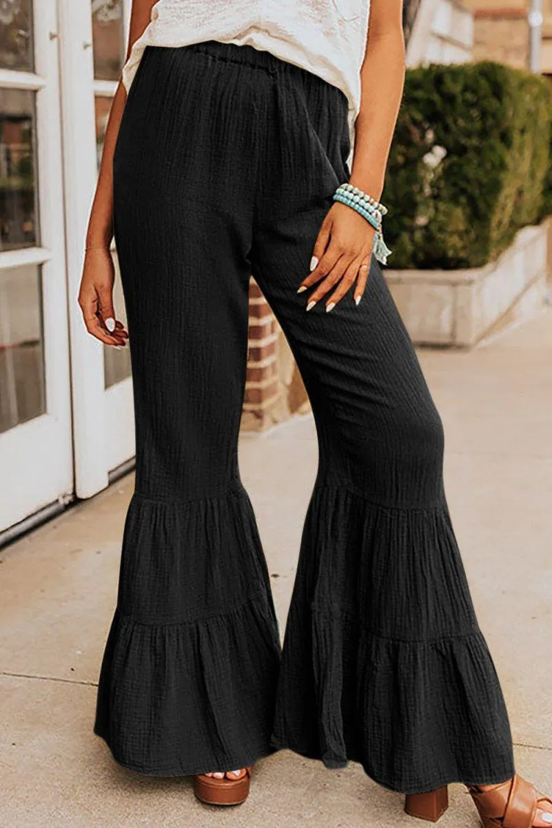 Taylor High Waist Ruffled Bell Bottoms