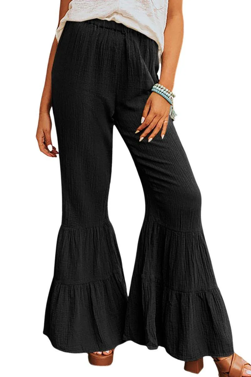 Taylor High Waist Ruffled Bell Bottoms