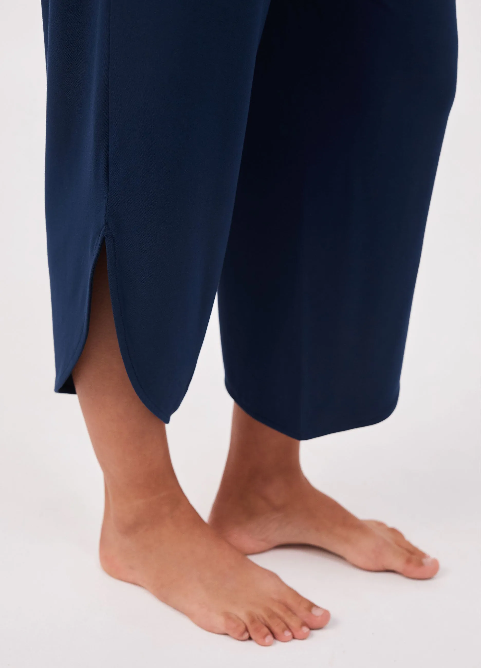 The Curve Hem Pant - Navy