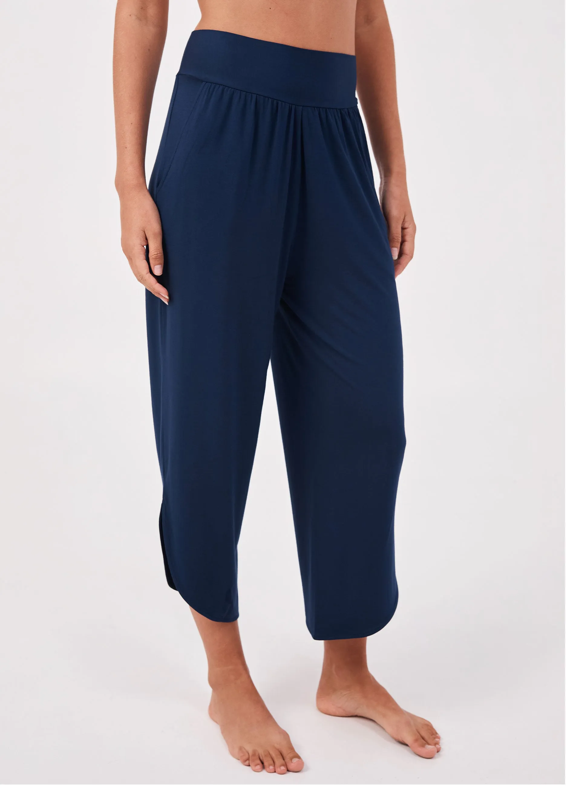 The Curve Hem Pant - Navy