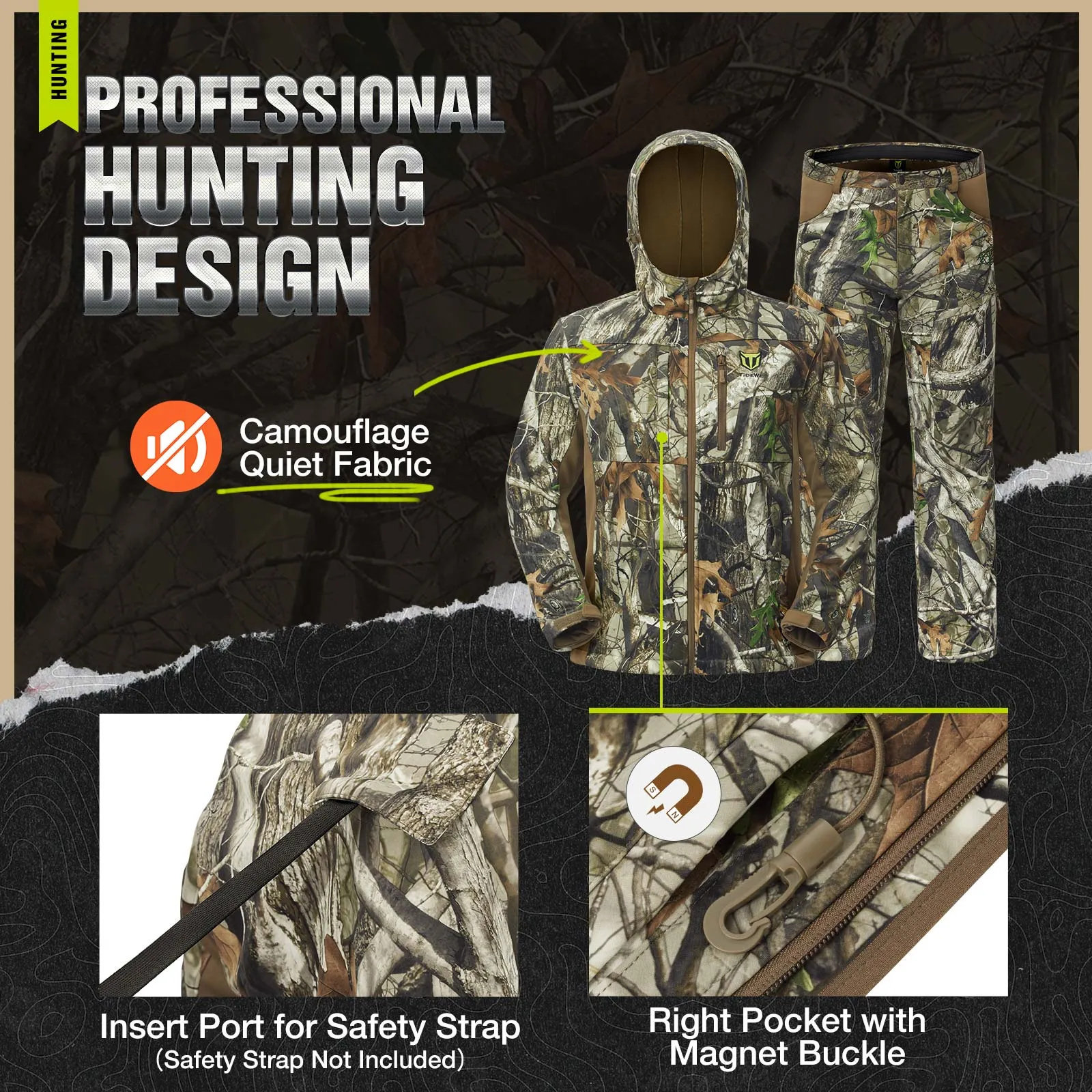 TideWe® Hunting Clothes for Men