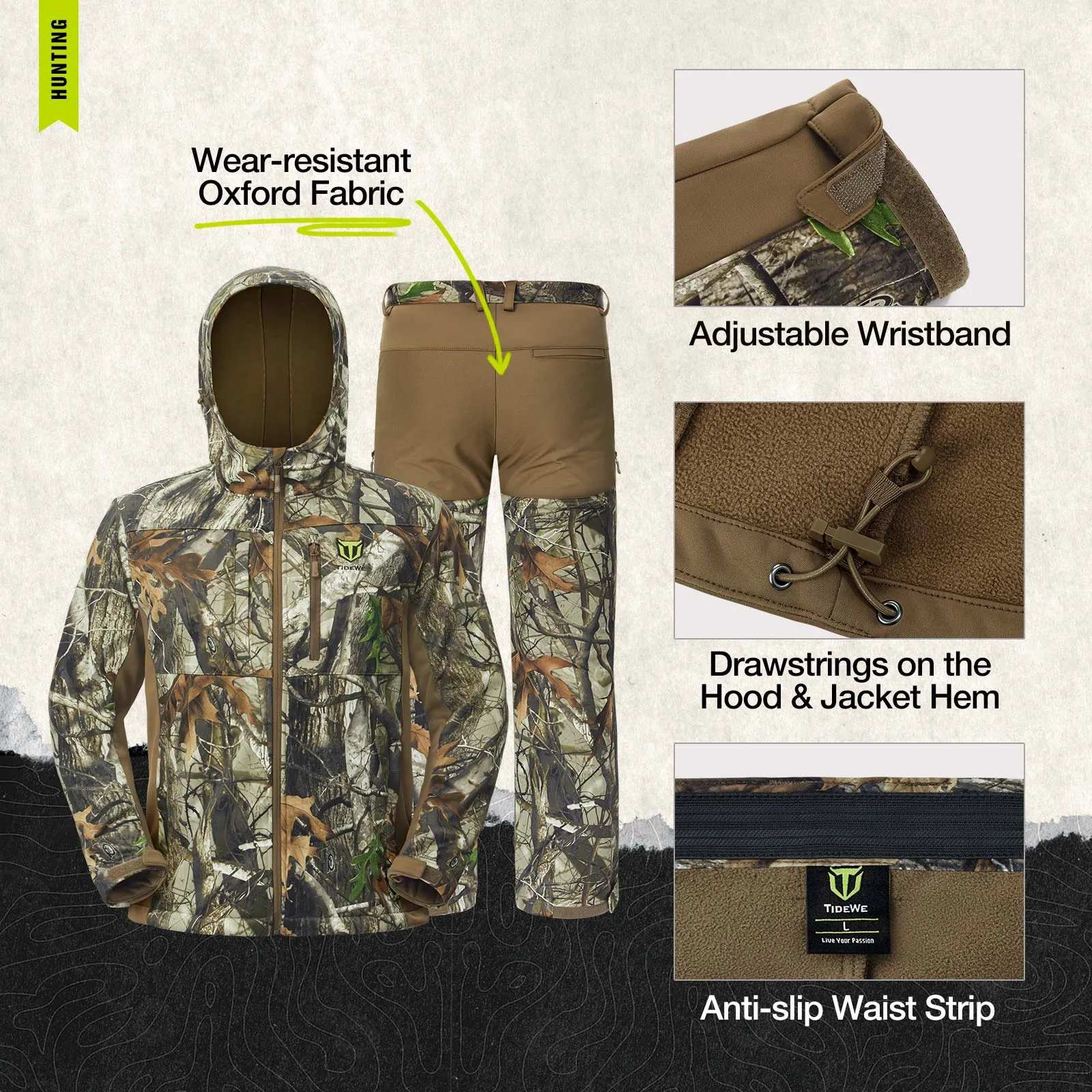 TideWe® Hunting Clothes for Men