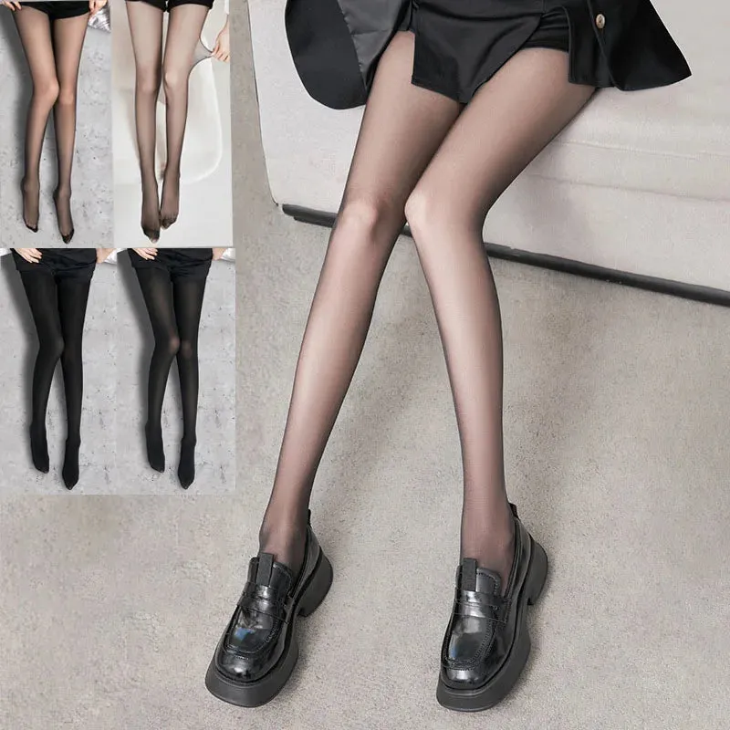 Ultra Thin Black Leggings Transparent Sexy Stockings