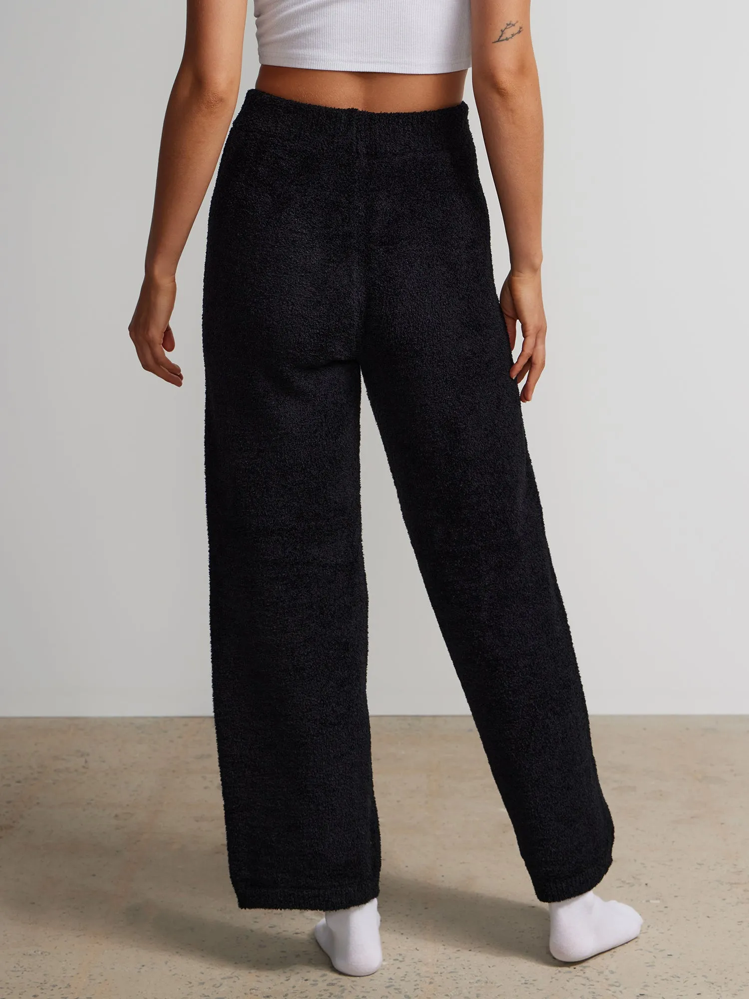 Wide Leg Teddy Pant