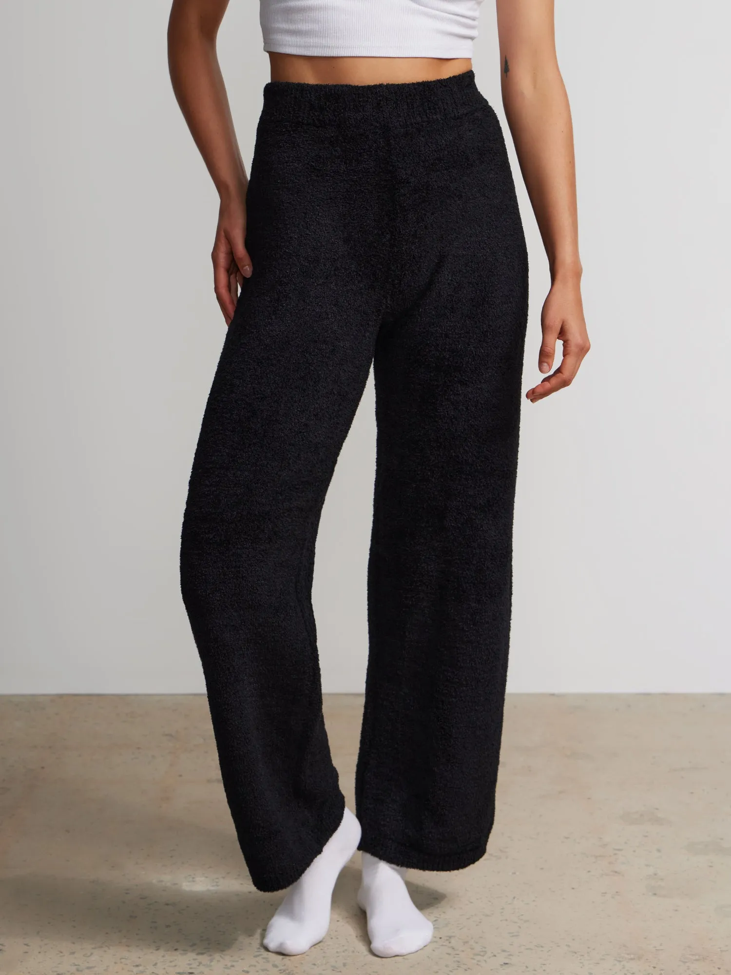 Wide Leg Teddy Pant